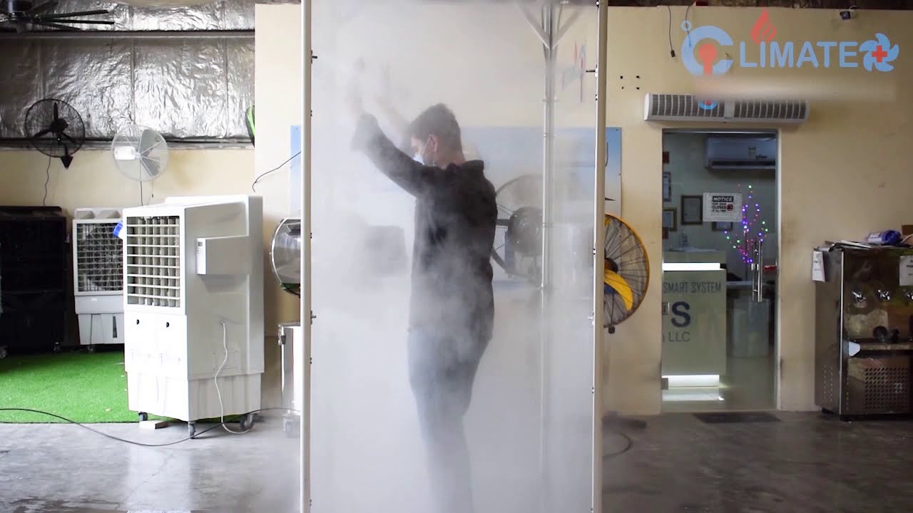 Disinfection Fog Gate or tunnel - DFG white frame
