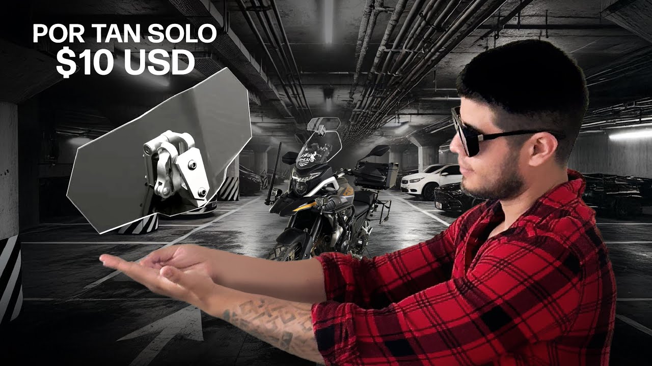 DEFLECTOR DE VIENTO PARA MOTO ¿SIRVE REALMENTE? PRUEBA!