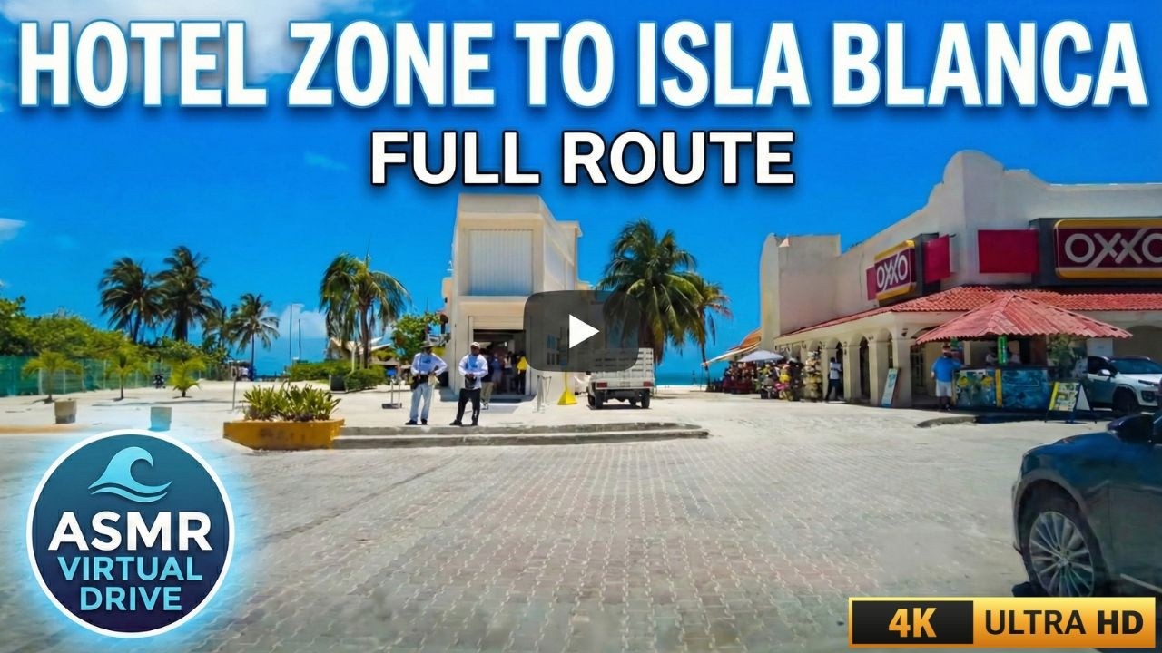 Escape to Isla Blanca: A Relaxing Virtual Drive through Cancun