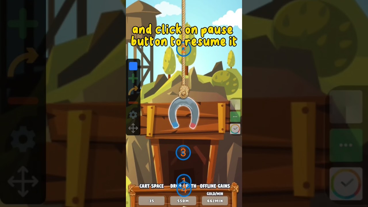 Trick to get 1000m faster on magnet miner game