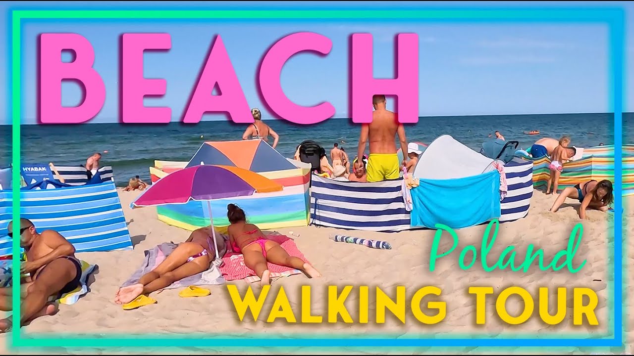 Poland’s Most Crowded Beach? 🇵🇱 Władysławowo 4K Walking Tour