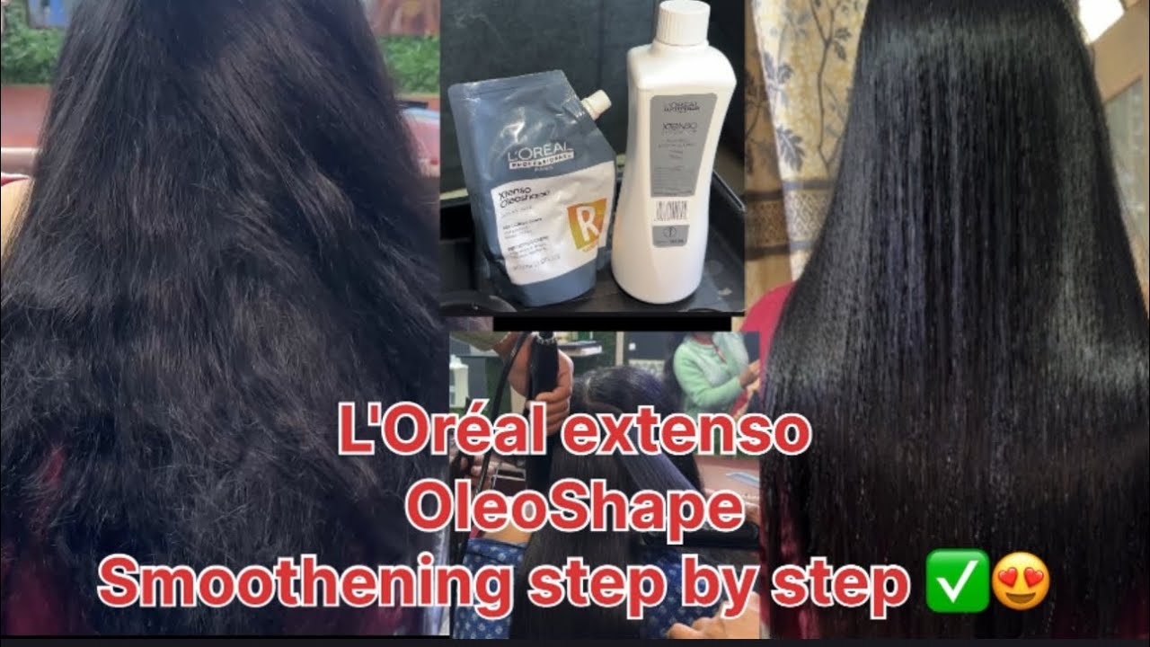 L'Oréal hair  smoothening karne ka Sahi tarika ✅ll ghar baithe smoothening karna sikhe 😍😍ll
