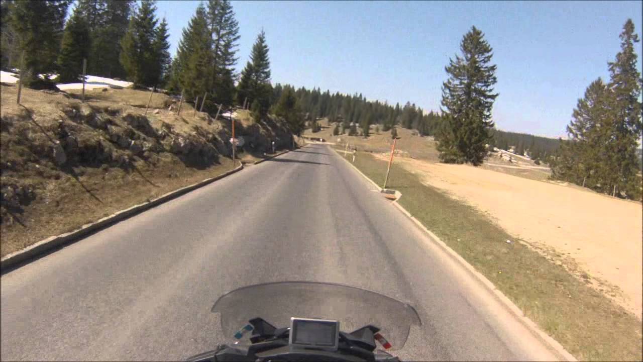 Col du Marchairuz (Jura) à moto