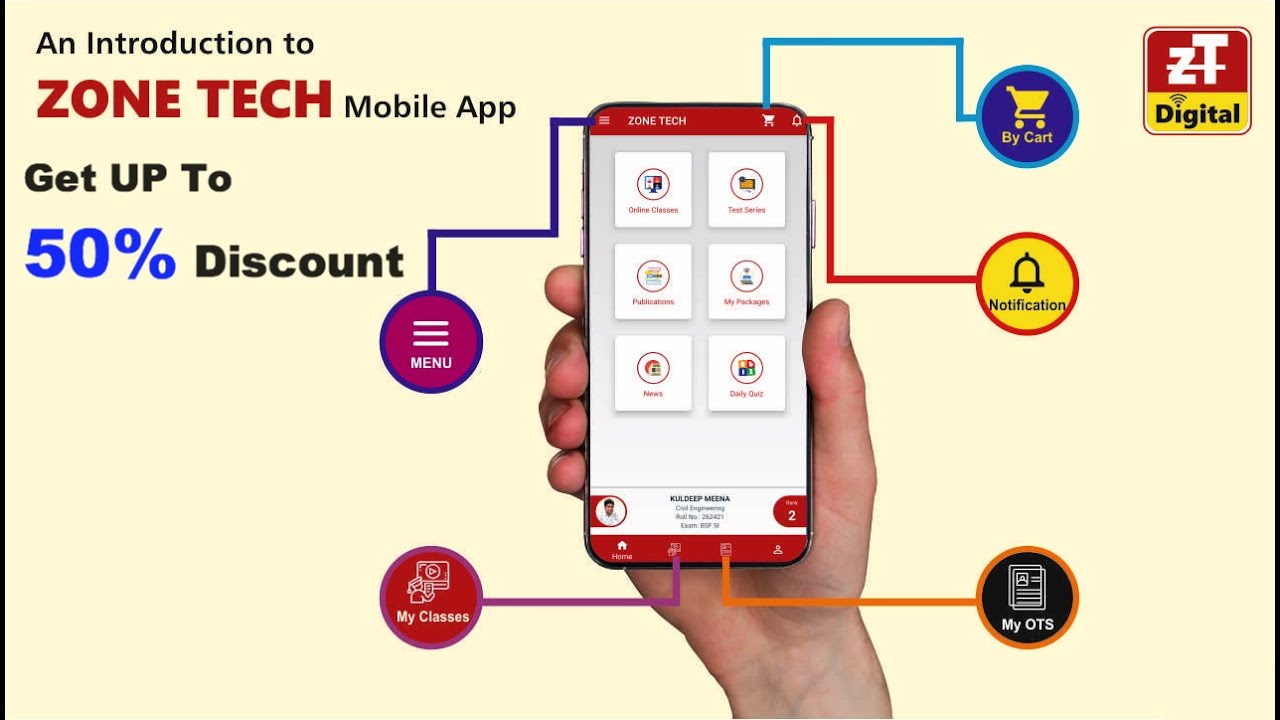 How to Use ZONE TECH APP | SSC-JE & RMSSB-JE ऑनलाइन कोर्स पर 50% तक की छूट कैसे प्राप्त करें ?