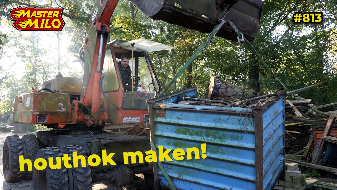 Hok voor het stookhout maken! #813