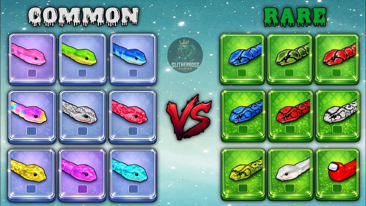 😱SNAKE CLASH IO: COMMON🆚RARE — MAX LEVEL SNAKE SKIN COMPARISON ! WHICH ONE IS ACTUALLY STRONGER?#237