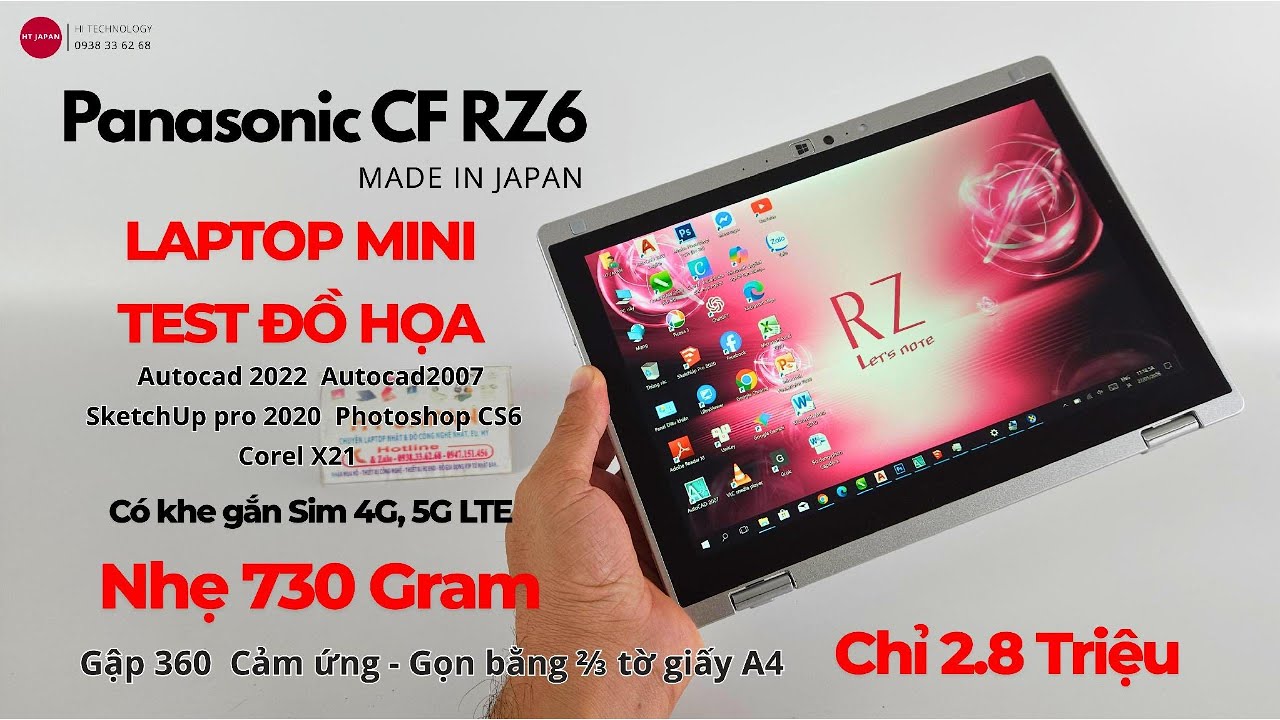 Panasonic CF-RZ6: Nhẹ chỉ từ 700 gram nhưng test đồ họa có bất ngờ