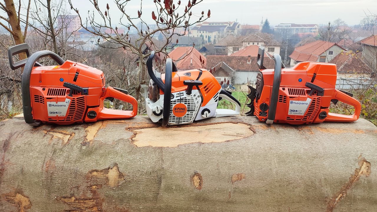 2x Husqvarna 394xp and Stihl MS 500i
