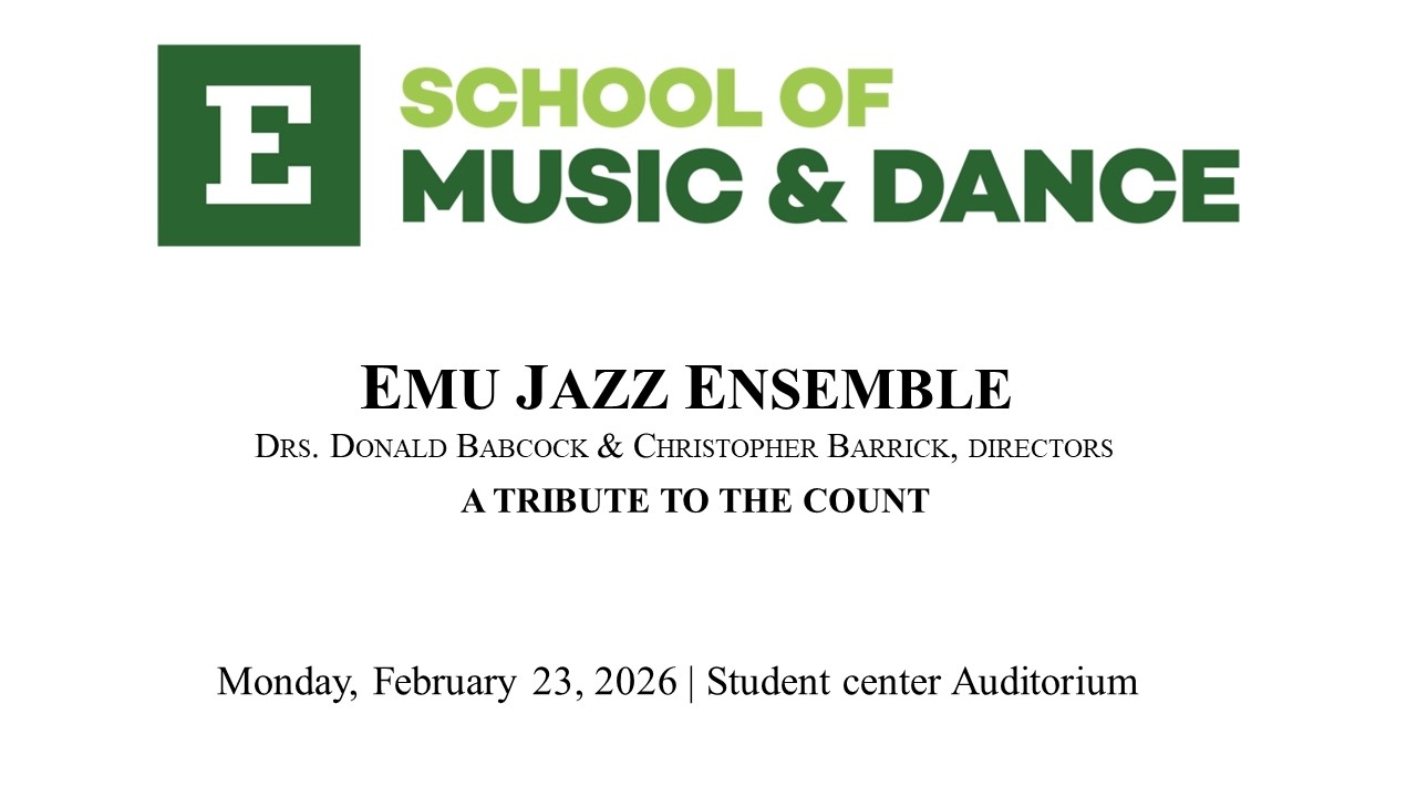 EMU Jazz Ensemble | A Tribute To The Count