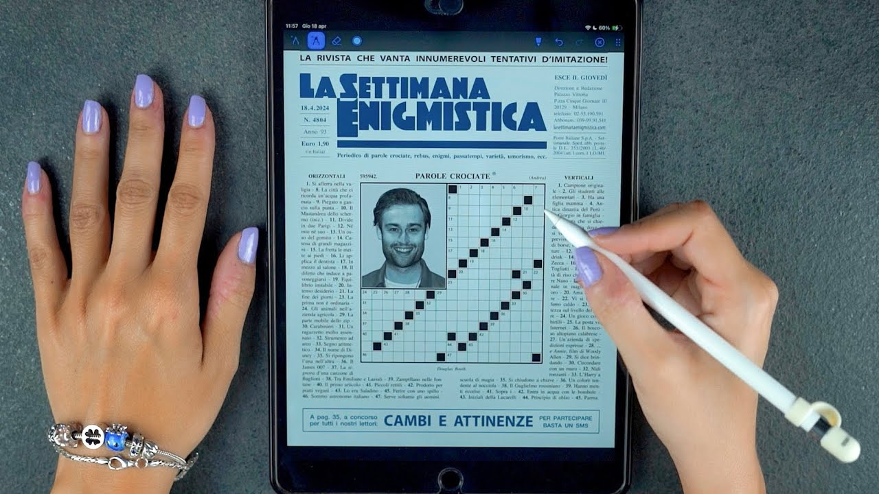 ASMR 📝 SETTIMANA ENIGMISTICA di APRILE (Whispering)