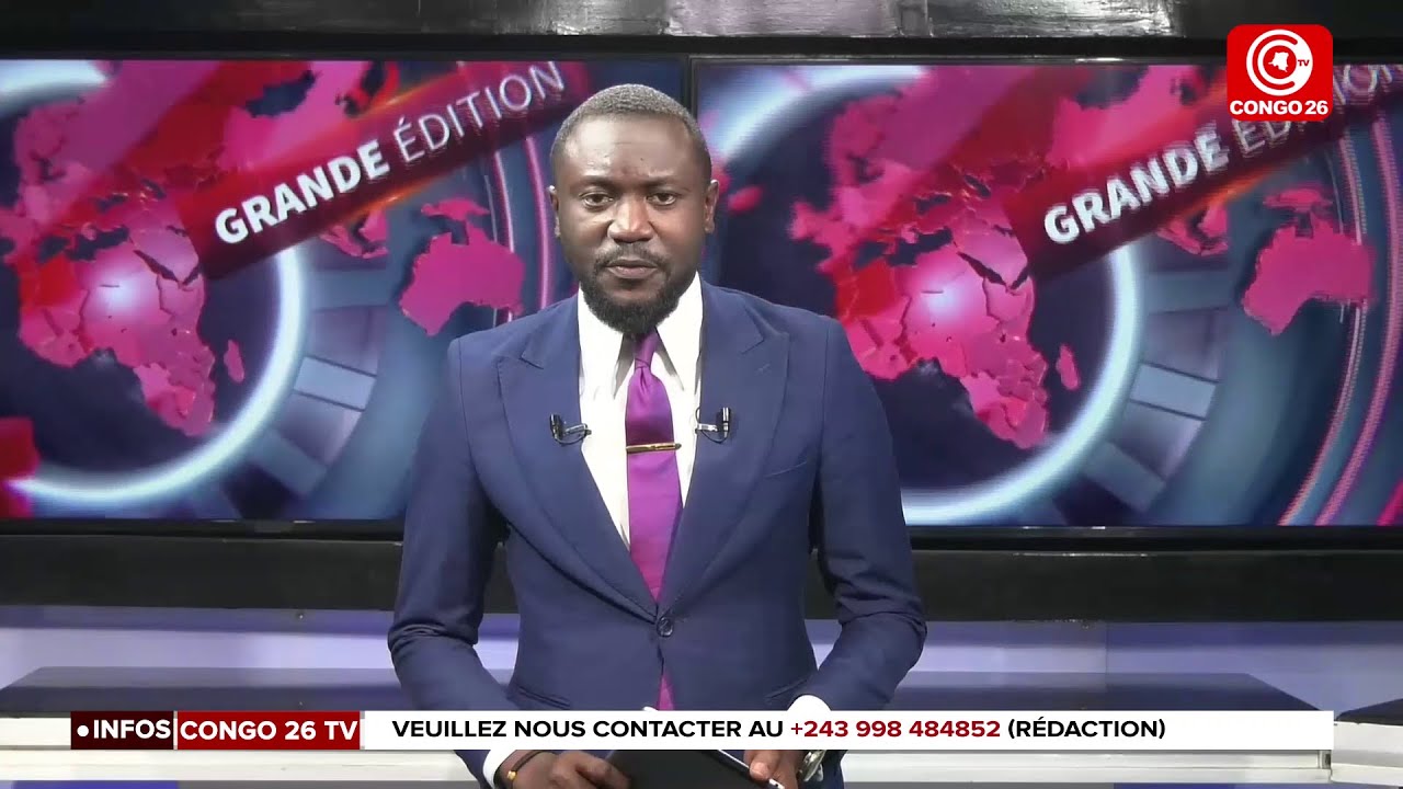 CONGO 26 TELEVISION:GRANDE EDITION DU JOURNAL DU VENDREDI  6 FEVRIER 2026 AVEC JADE ESCULAPE MBIANGO
