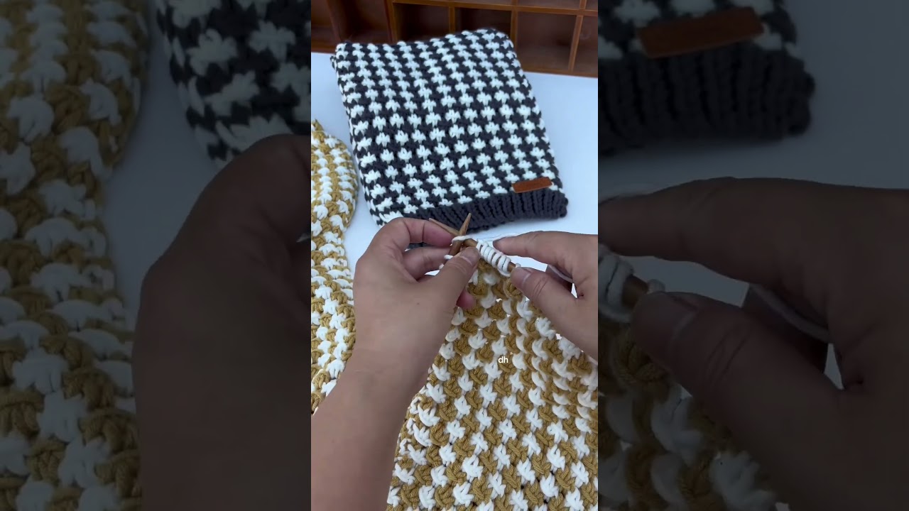 Đan khăn len - Tutorial available #knitting #scarf #handmade