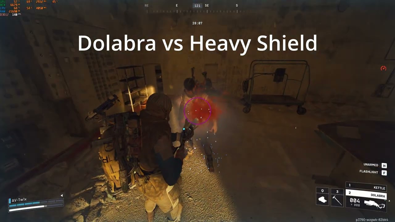 Arc Raiders - Dolabra vs Medium and Heavy shield