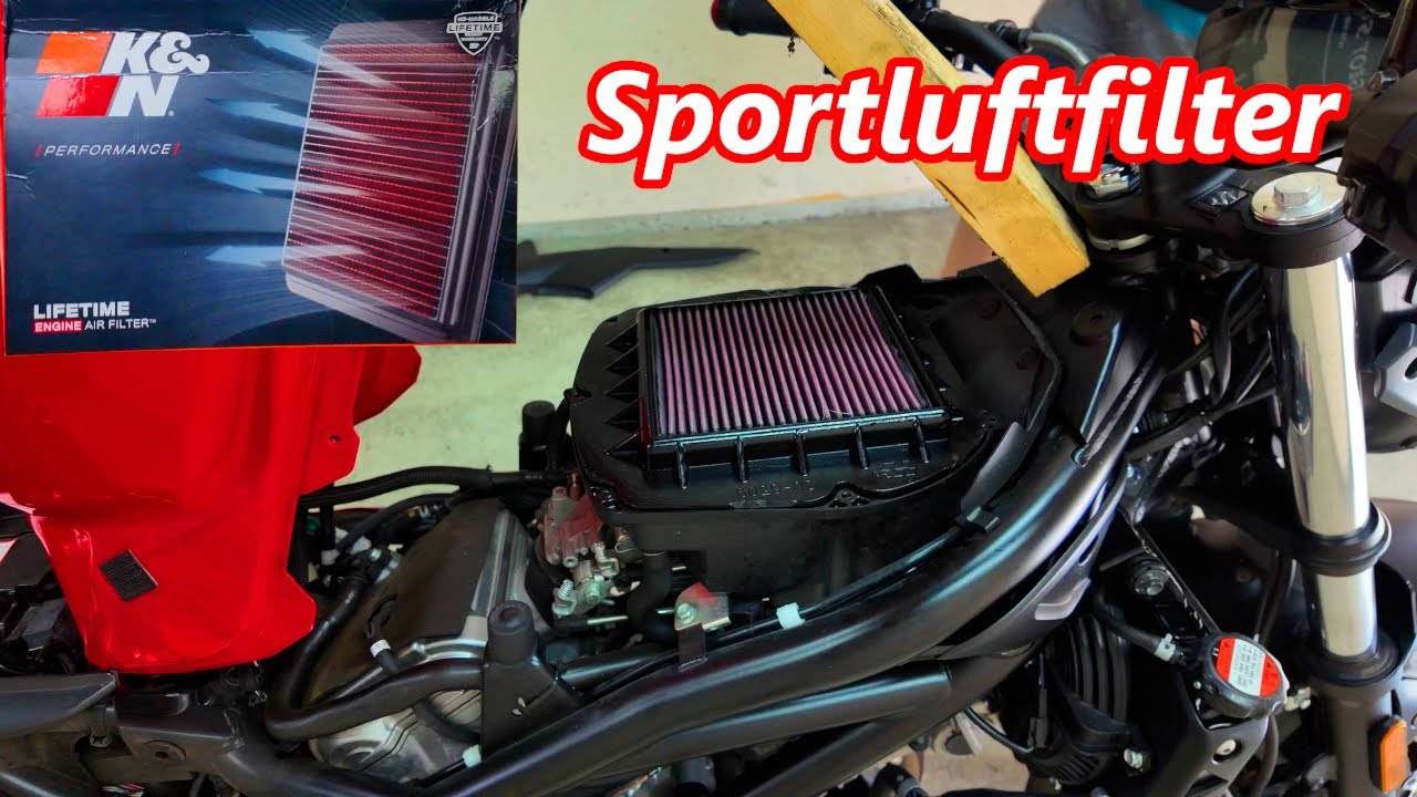 K&N Sportluftfilter einbau und Test / Suzuki SV650