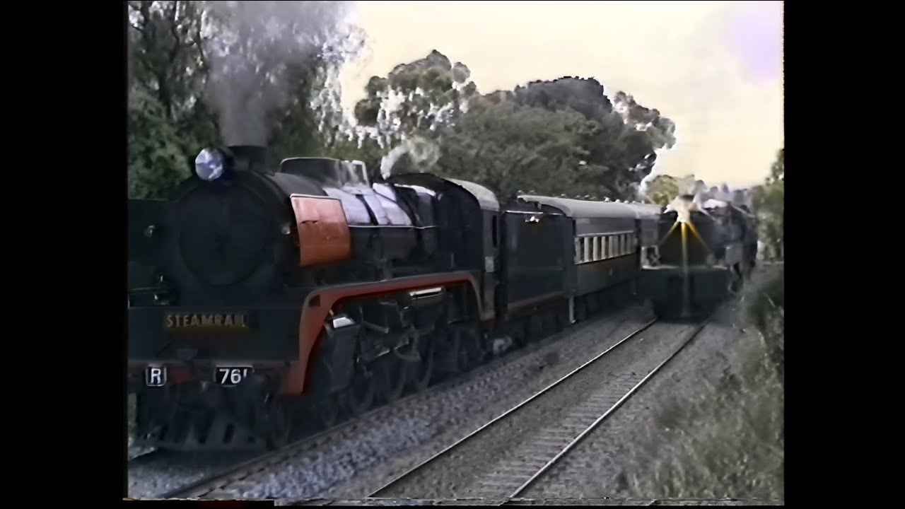 Steamrail R761 + 520 On The Main South Line From Adelaide 1994