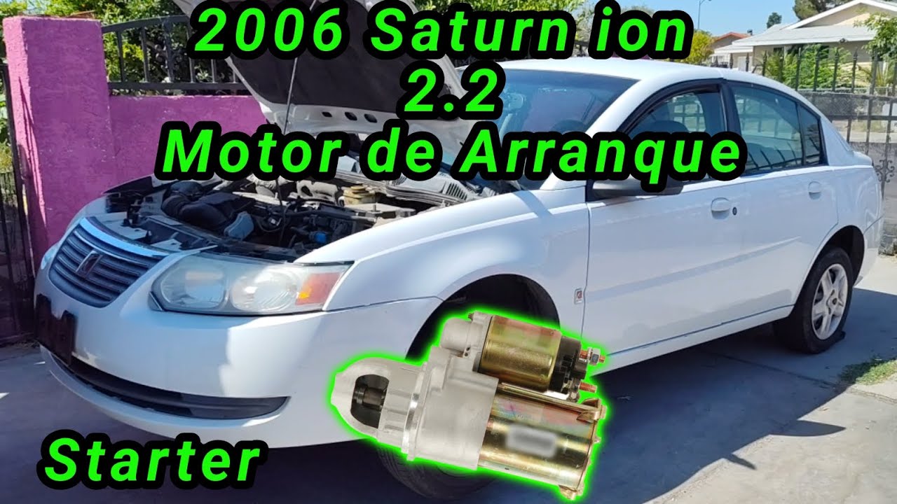 2006 Saturn ion 2.2 Cómo cambiar el motor de arranque ( How to change the starter )