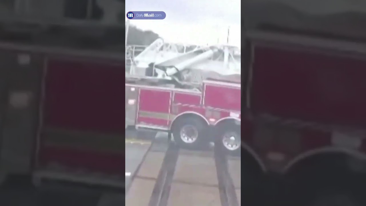 Florida train COLLIDES with fire truck