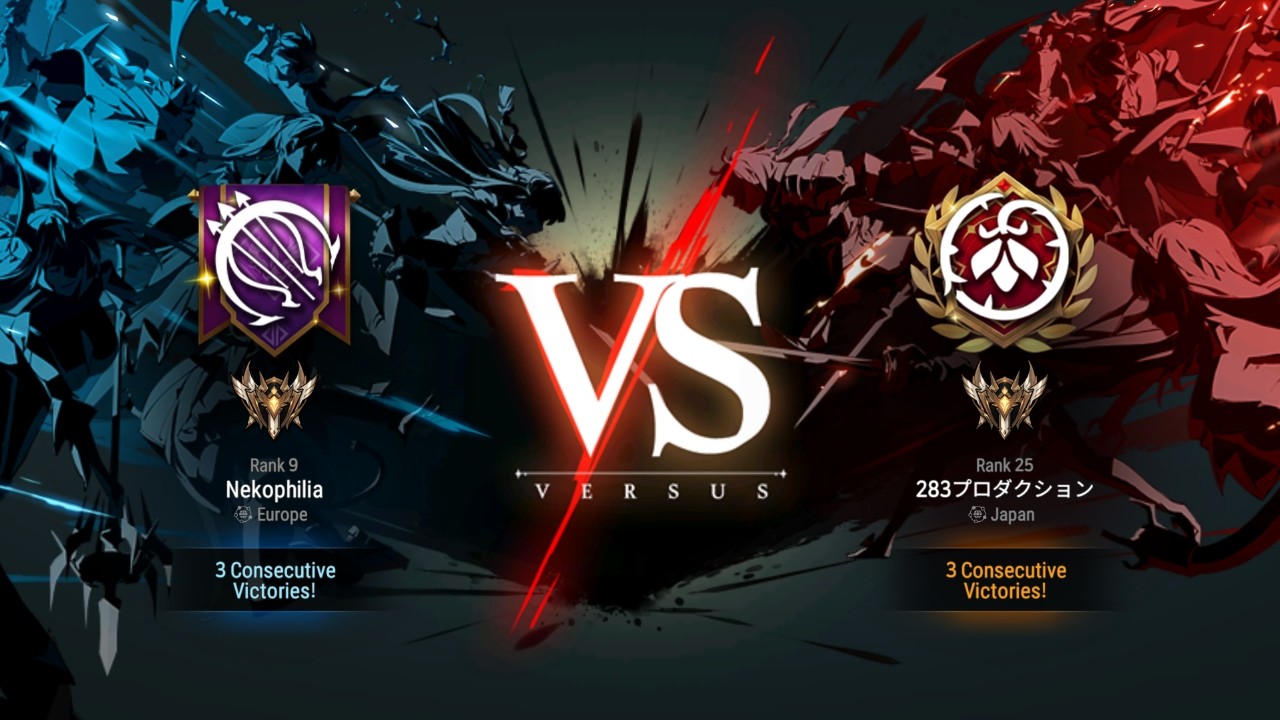 Epic Seven - Preseason Guild War - Nekophilia vs 283プロダクション