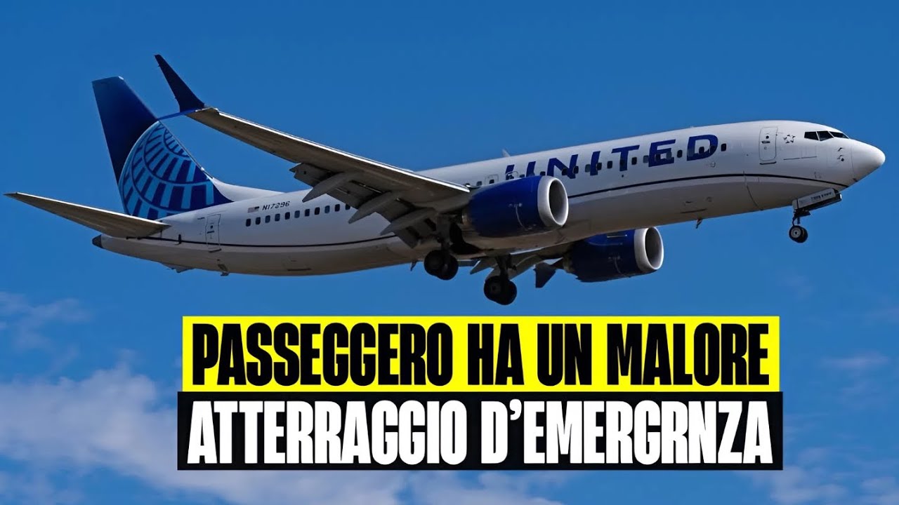 PAURA IN VOLO: PASSEGGERO HA UN GRAVE MALORE. ATTERRAGGIO D’EMERGENZA PER SALVARGLI LA VITA