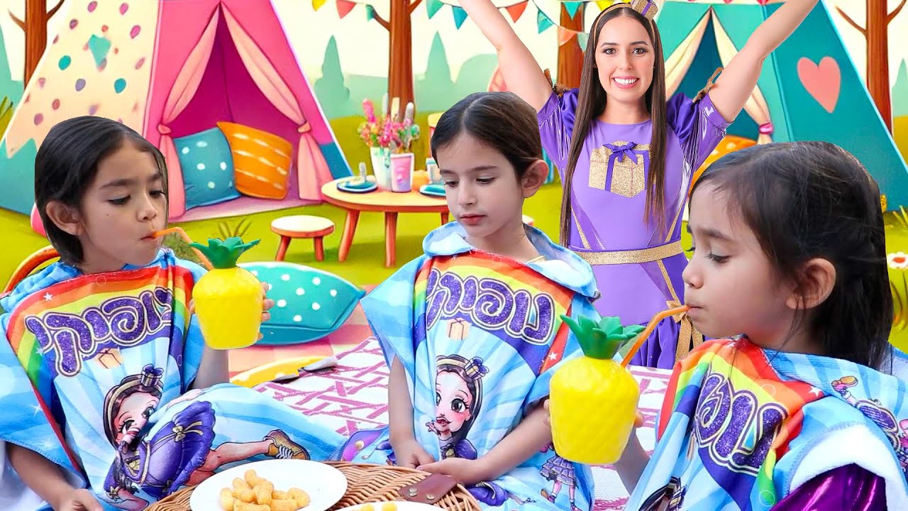 נופיקי והחברות עושות מסיבת פיגמות ופיקניק מהנה | כוכבת הילדים והנוער