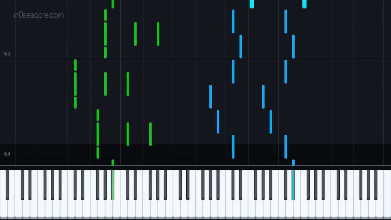 回る空うさぎ/mawaru sora usagi (Karaoke)伴奏 Original Version [Piano Tutorial + Sheet music]