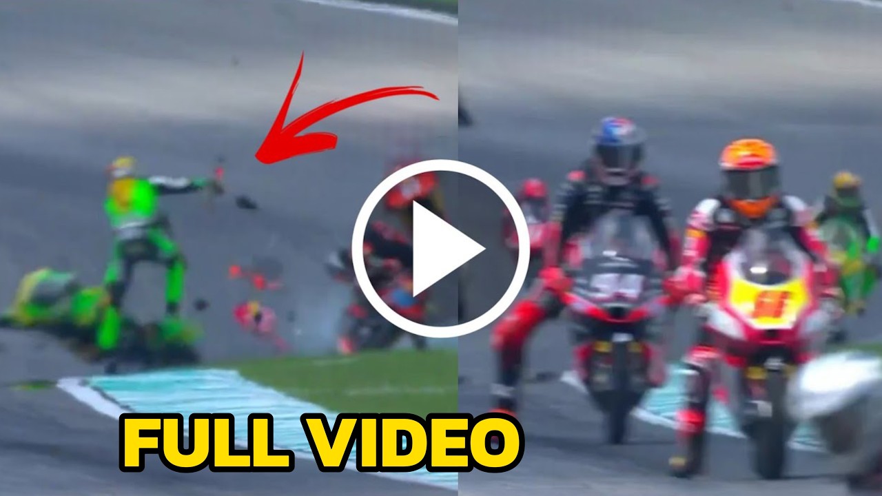 Moto3 Сепанг Краш 2025 | Хосе Антонтио Руэда и Ной Деттвайлер разбились: видео