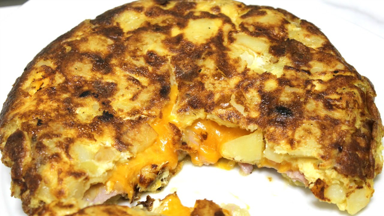 Ham and Cheese Spanish Omelette - Tortilla Española - In the Kitchen with Jonny Episode 120
