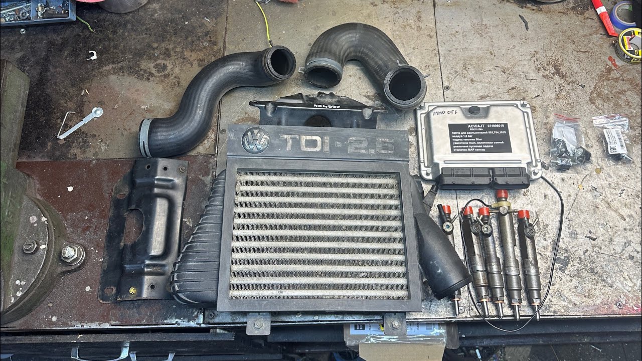 Чип VW T4 2.5 из AJT в монстра 180лс 😈