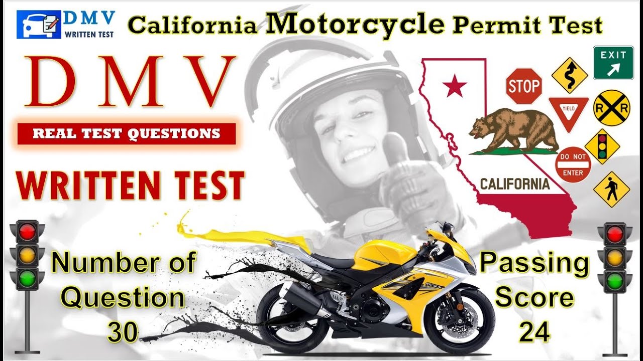 California DMV Motorcycle Permit Test#1