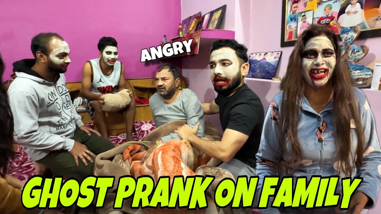 Ghost Prank on FAMILY || Angry dad EPIC Reaction || Prank gone very funny || jeet thakur pranks