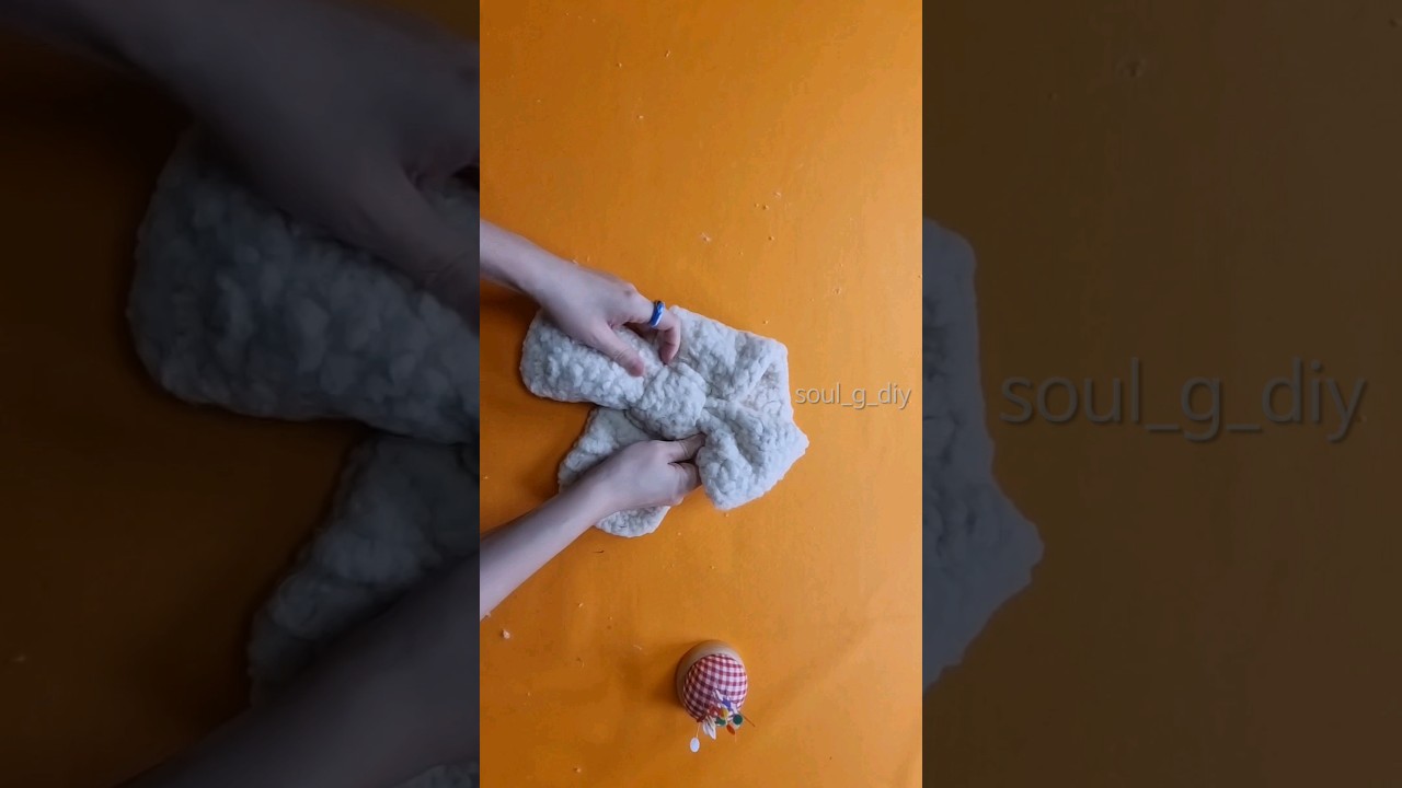 Давайте сделаем классную поделку из ткани, оставшейся от шитья!