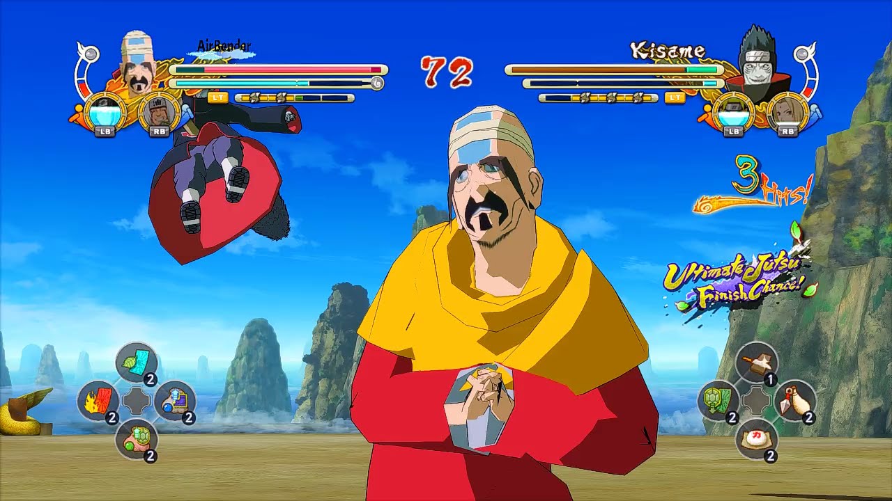 Naruto Ultimate Ninja Storm 3 Full Burst Airbender Moveset Mod (PC w SweetFX)