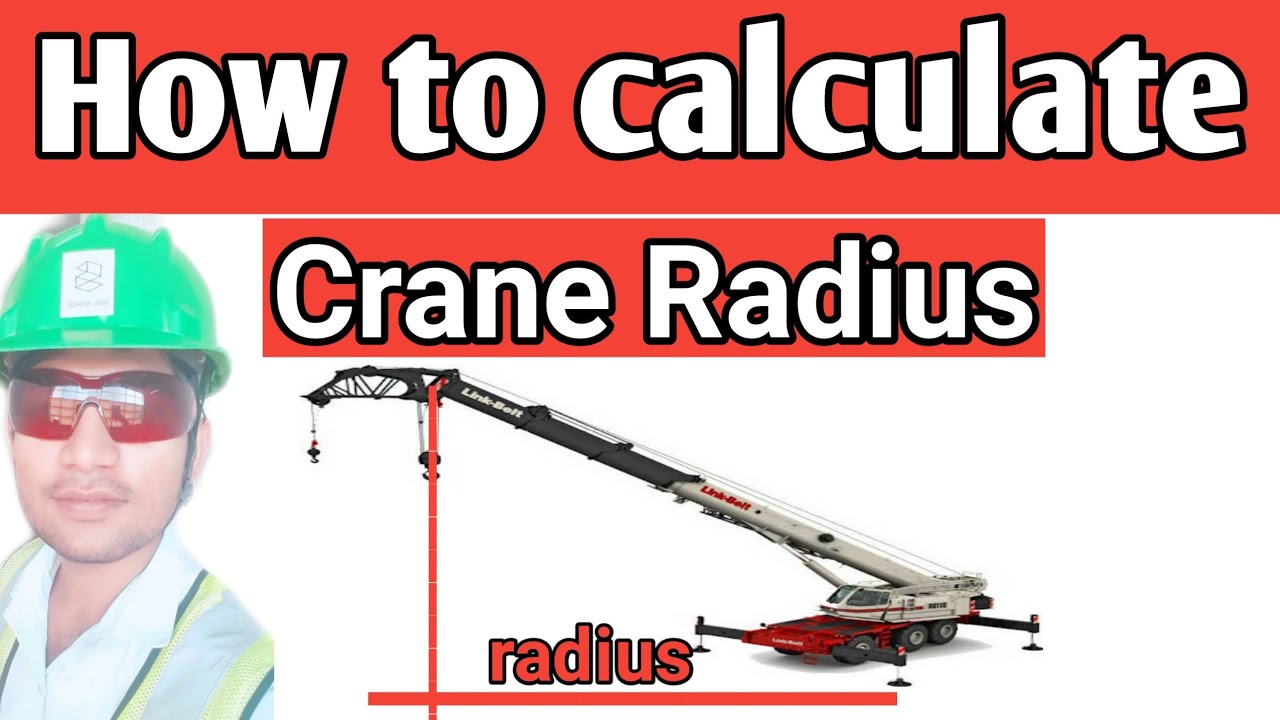 How to calculate crane radius in hindi ! crane radius ! crane angle ! crane angle calculation