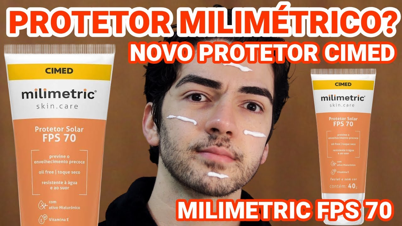 PROTETOR MILIMÉTRICO? Milimetric Skincare Protetor Solar Facial FPS 70 Sem Cor 40G CIMED!