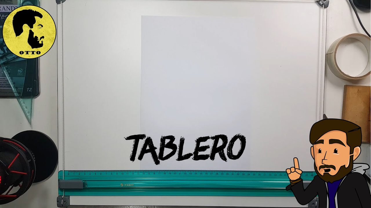 Cómo elegir un tablero para dibujo técnico, cómo calibrarlo y cómo colocar la hoja.