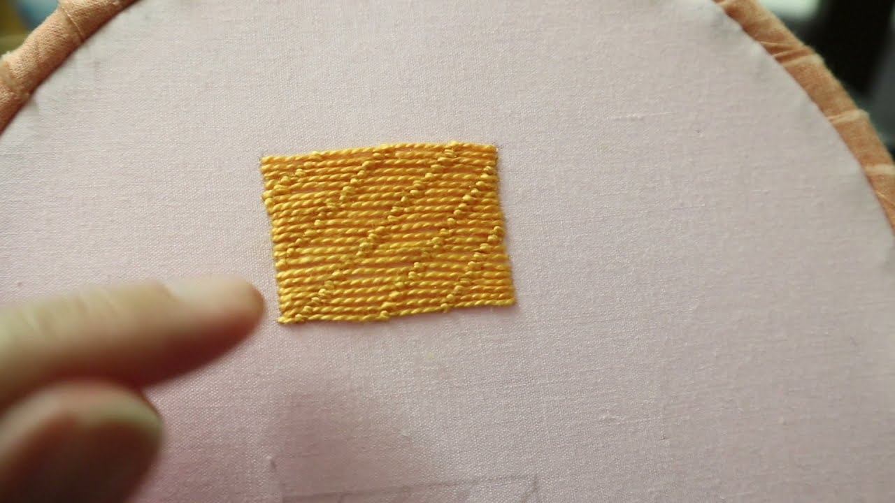 BOKHARA COUCHING STITCH TUTORIAL FOR BEGINNERS