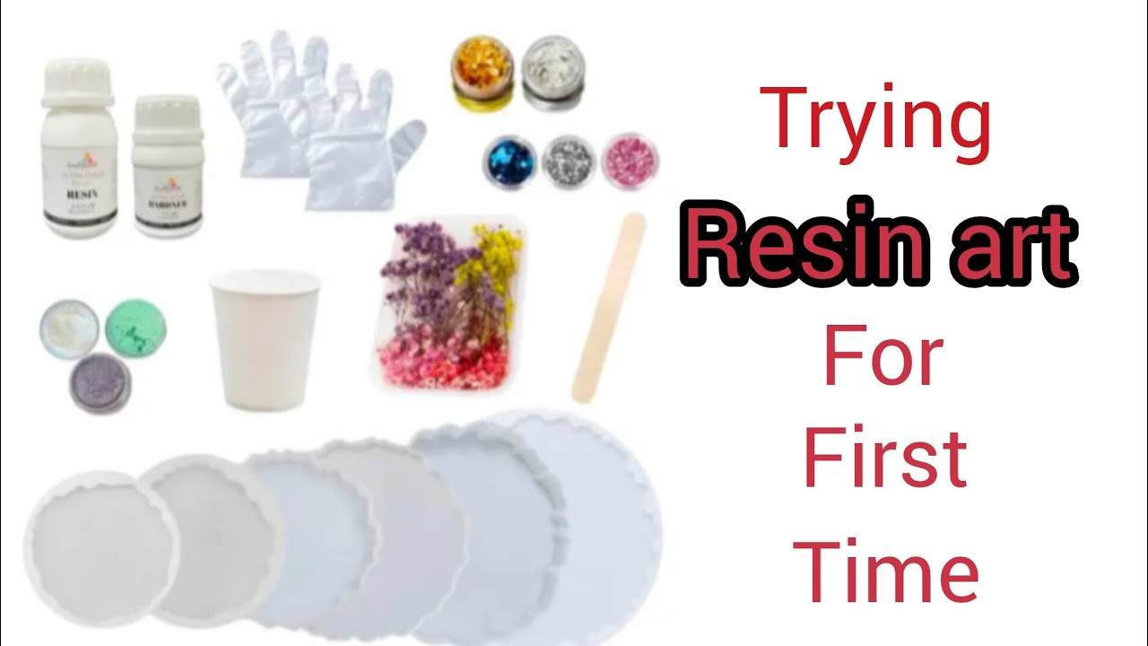 Trying Resin art  for first time | Evens more resin art kit review | DIY Resin coaster ⭐💫