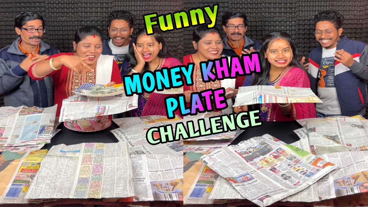 Implausible Money Kham Plate Funny Challenge With Family