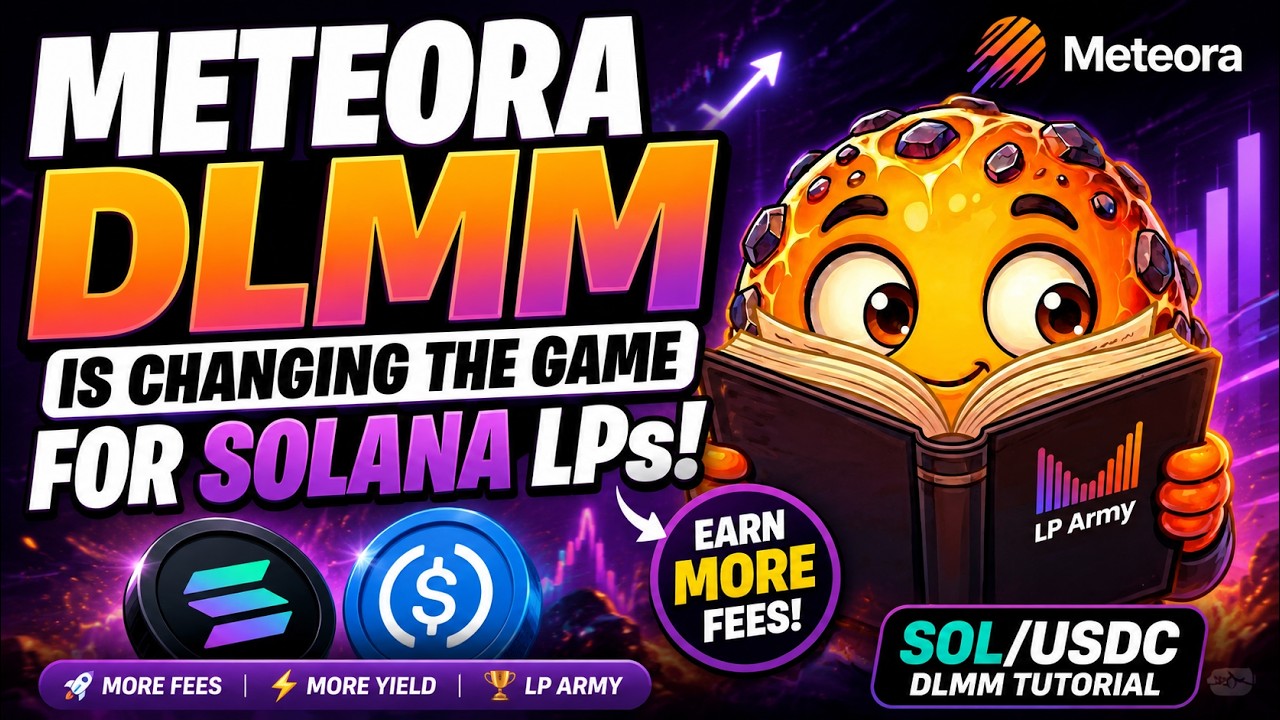 Meteora DLMM Tutorial | Earn HUGE SOL/USDC LP Fees! 💰