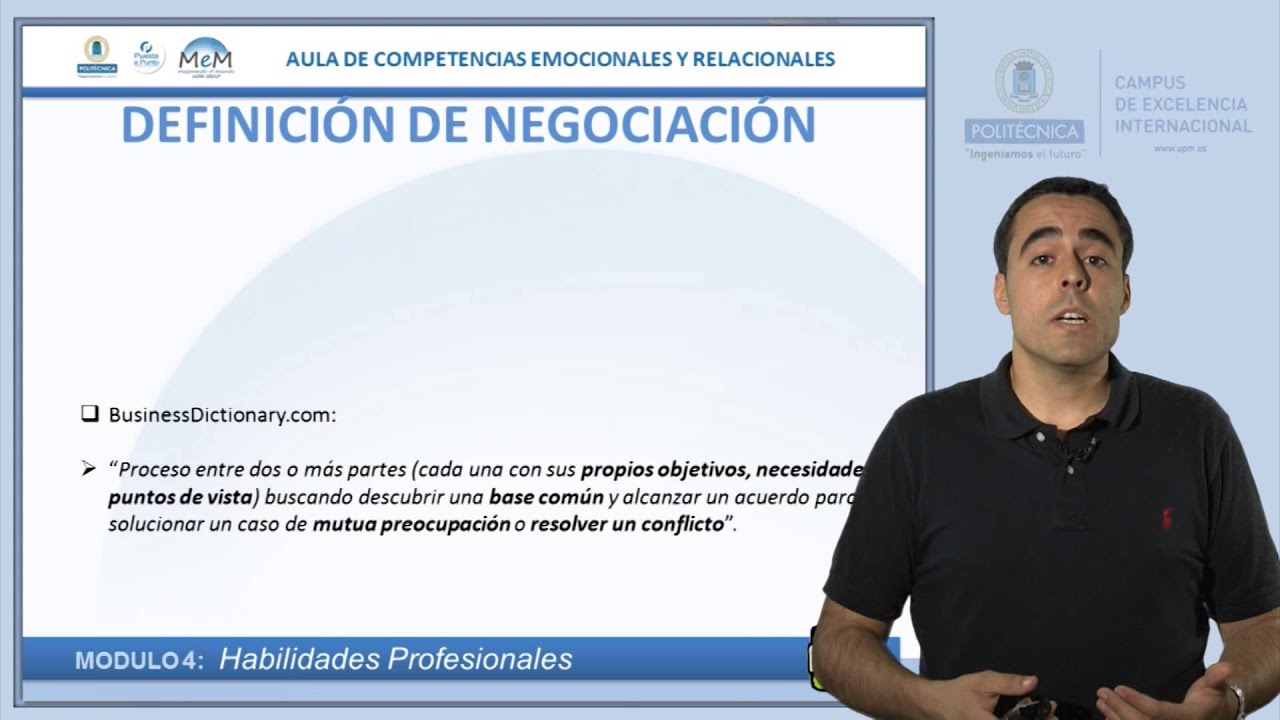 Definición de negociación