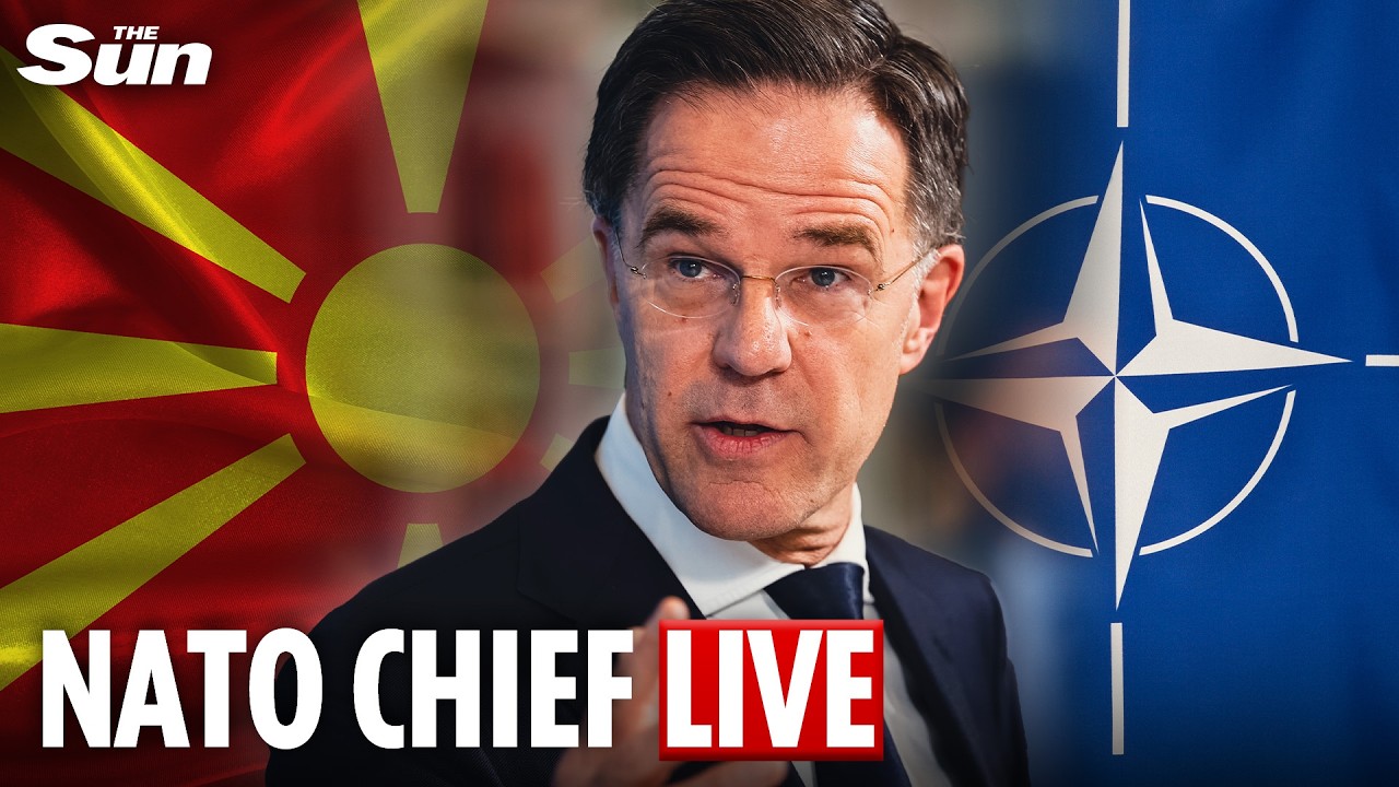 LIVE: NATO Chief Rutte vows continued shield for North Macedonia