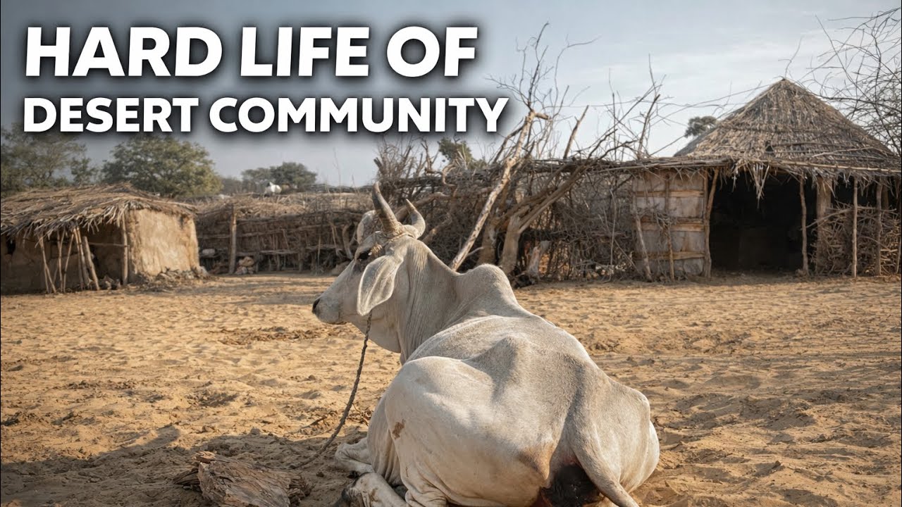 Desert Cows Hungry Life In Jungle / How Desert Animals Survive life 