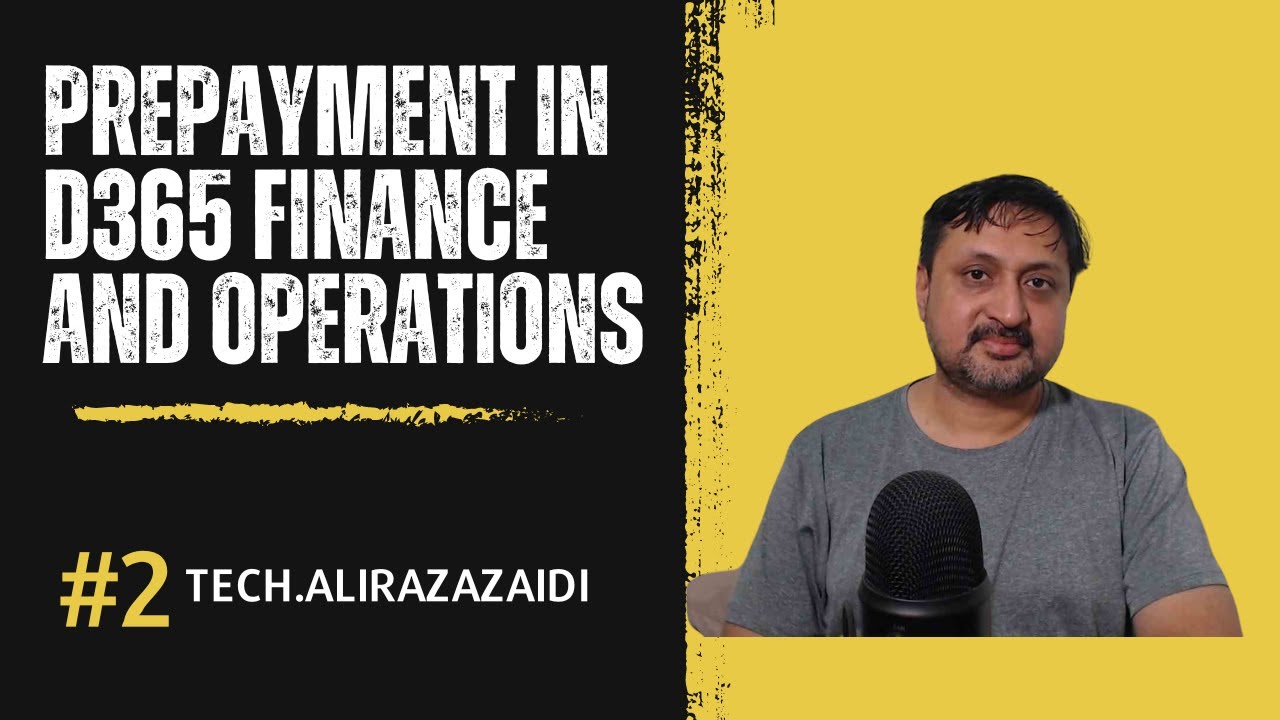 Prepayment in D365 Finance and Operations