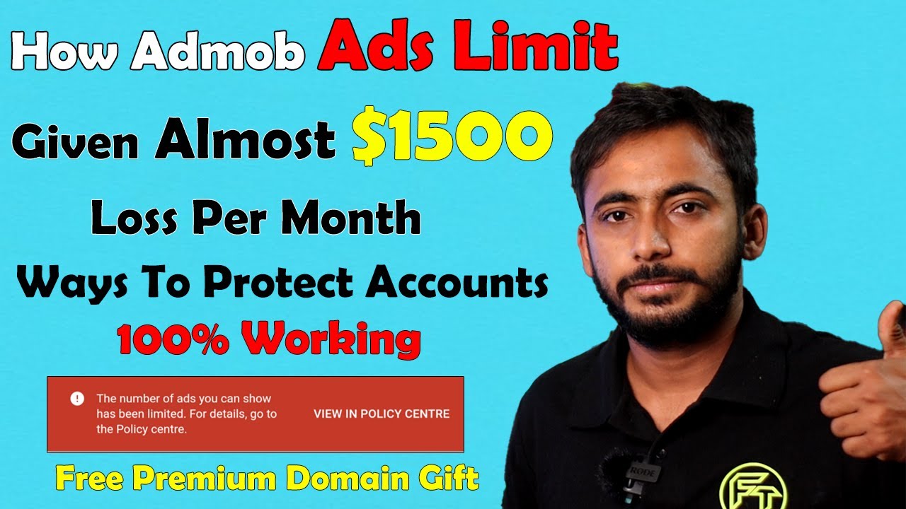 How to Solve Your Admob Ads Limitation Issue | Ways to Protect Your Admob/adsense Account | Hindi