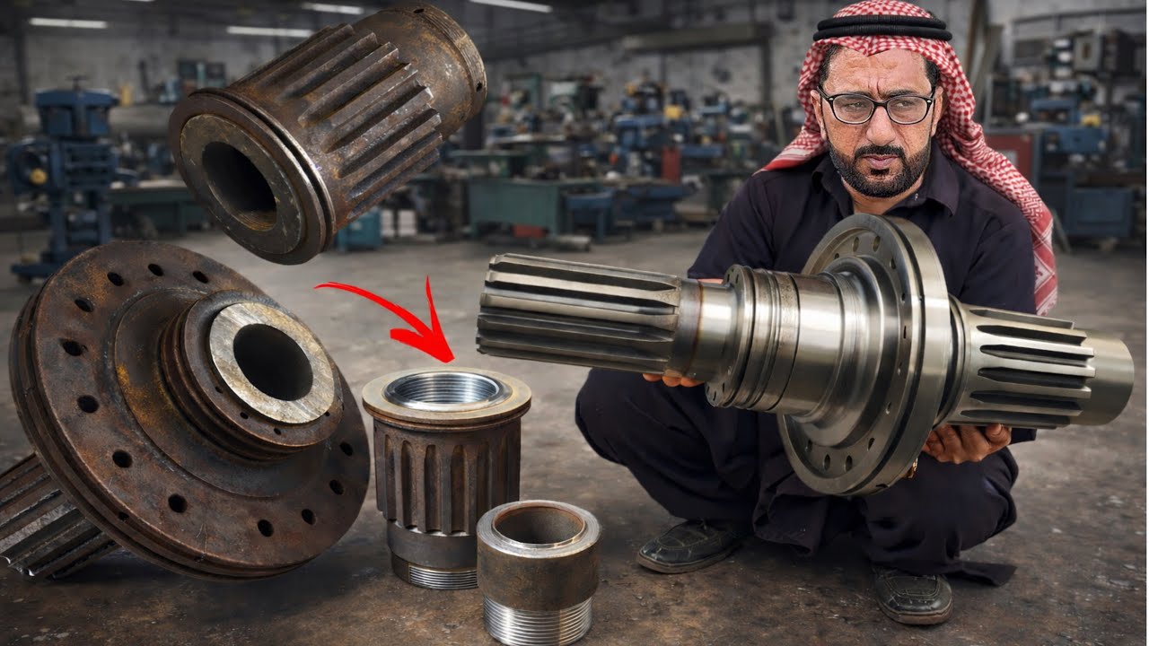 From Catastrophic Failure to Precision Rebuild – Restoring a Broken Caterpillar Gear Shaft Like New!