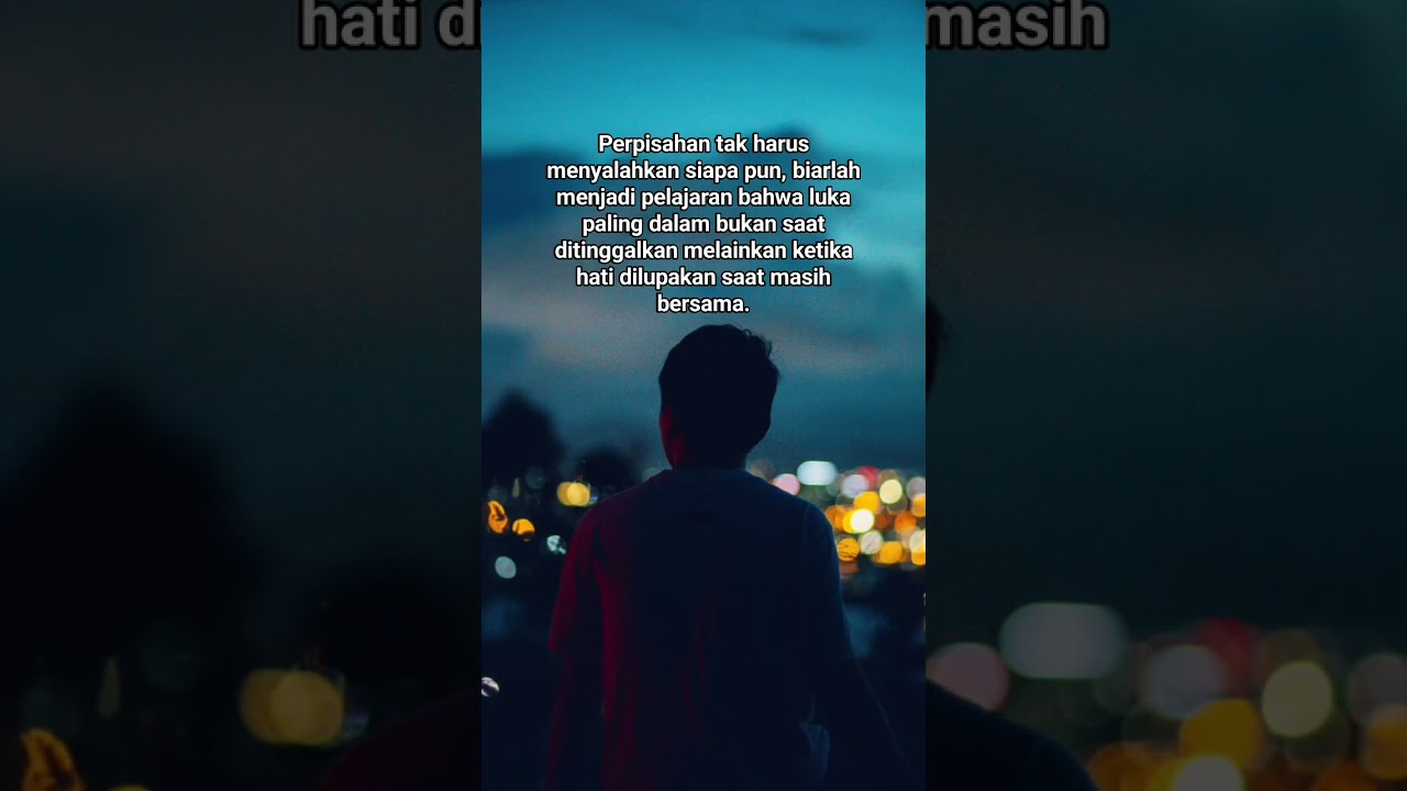 Perpisahan tak harus menyalahkan siapa pun 