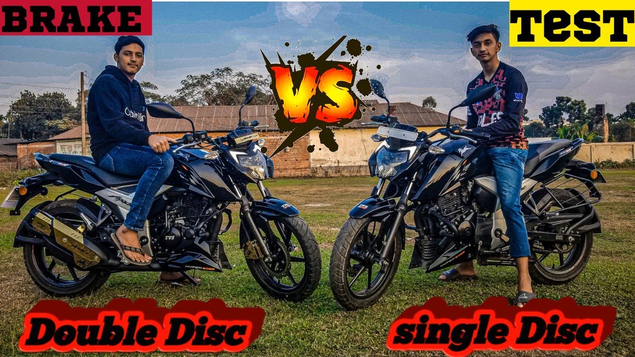 অবাক করা ব্রেক ||Apache 4v Brake Test Single Disc vs Double Disc|| কোনটা কিনবেন?