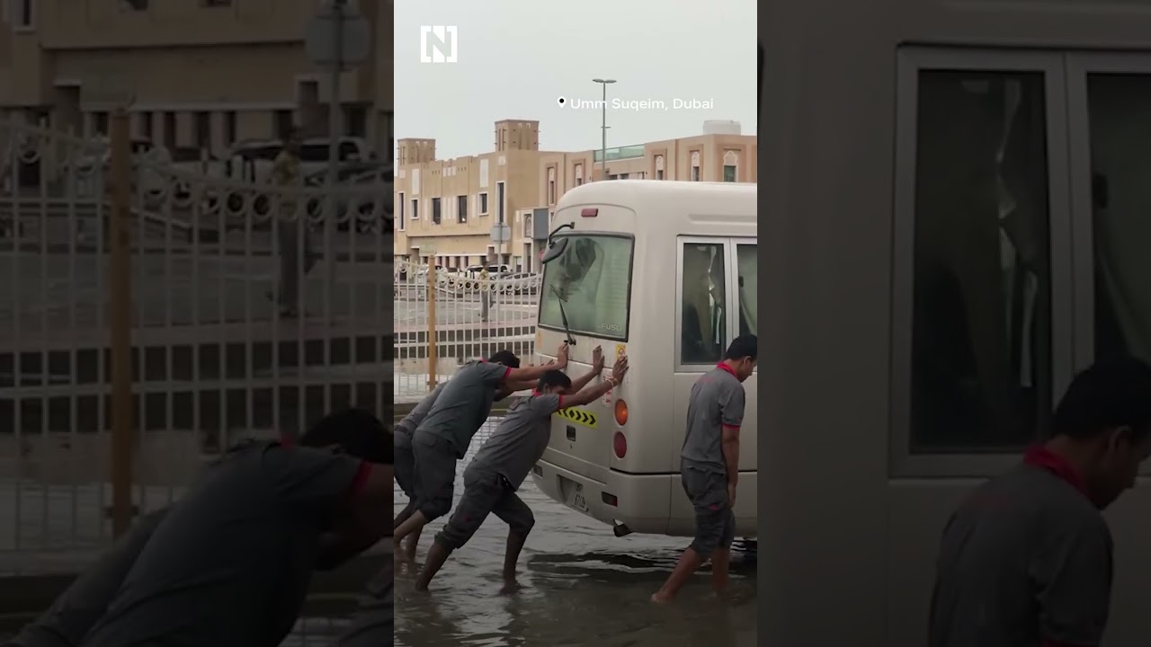 Heavy rain triggers flooding across the UAE