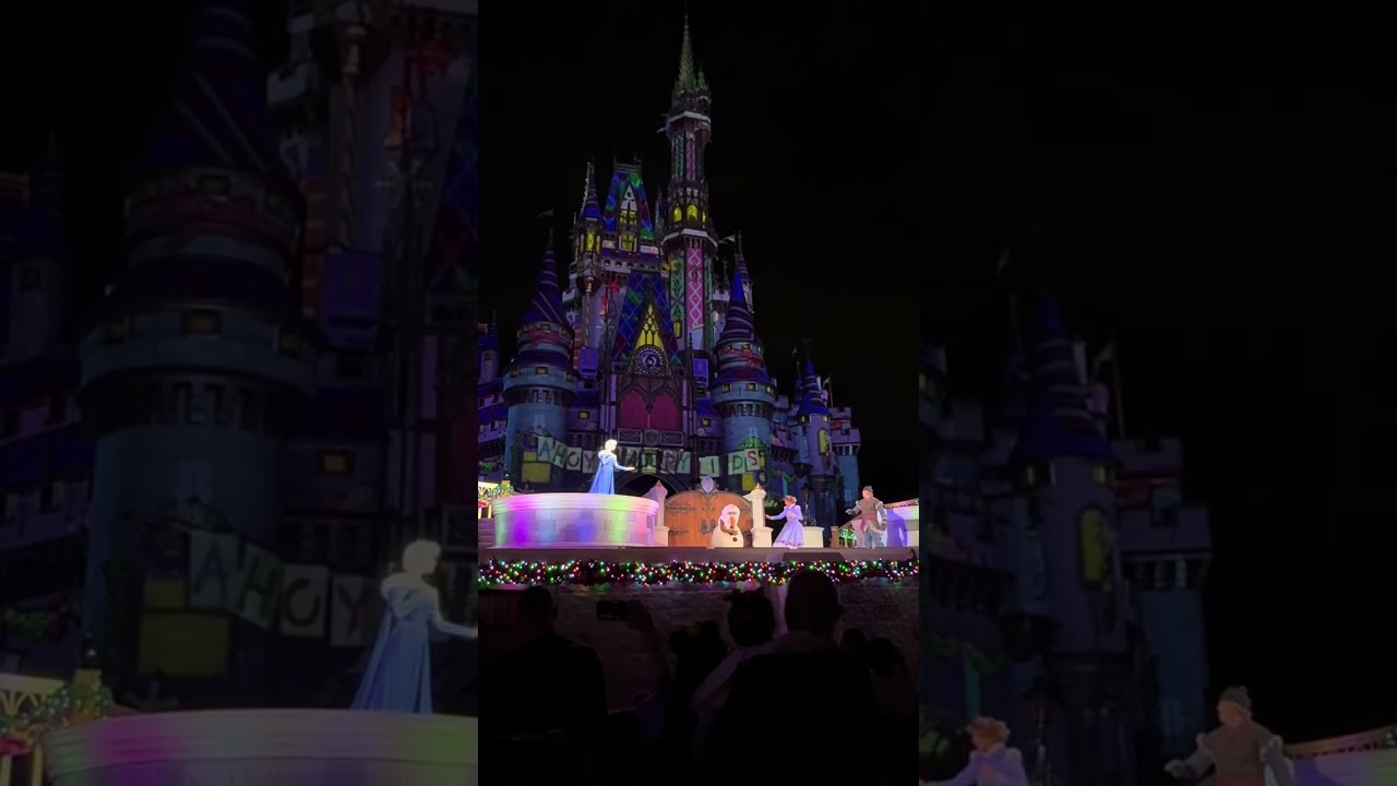 Frozen Holiday Surprise at Magic Kingdom!!! 
