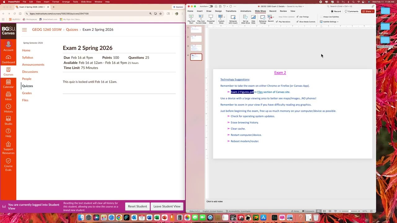 Exam 2 Details GEOG 1260 Spring 2026